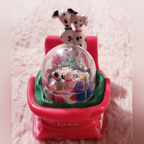 1996 101 Dalmatians Snow Globe Holiday Figure Disney McDonald's Toy TLC - Picture 12 of 16